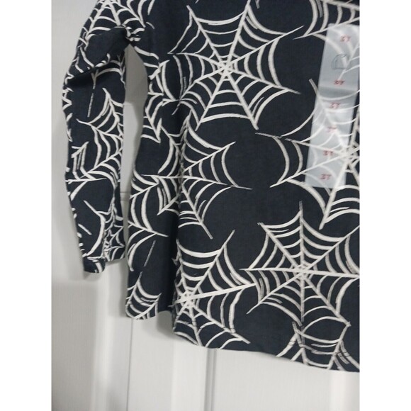 NWT Old Navy Kids Toddler Unisex LS Tee Size 4T Halloween Spiderweb Boys Girls - Picture 3 of 4